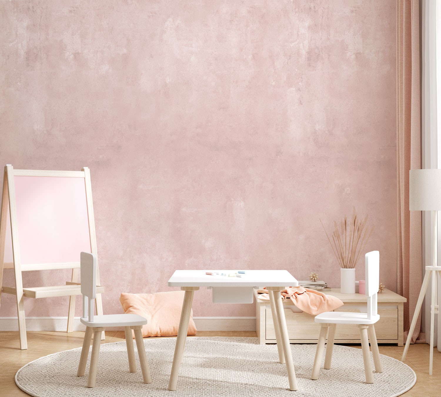 Concrete Stucco Veneziano (Blush) | WALLPAPER