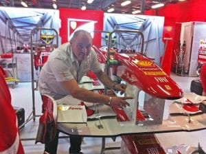 image of Scuderia Ferrari F1 with Grafico team