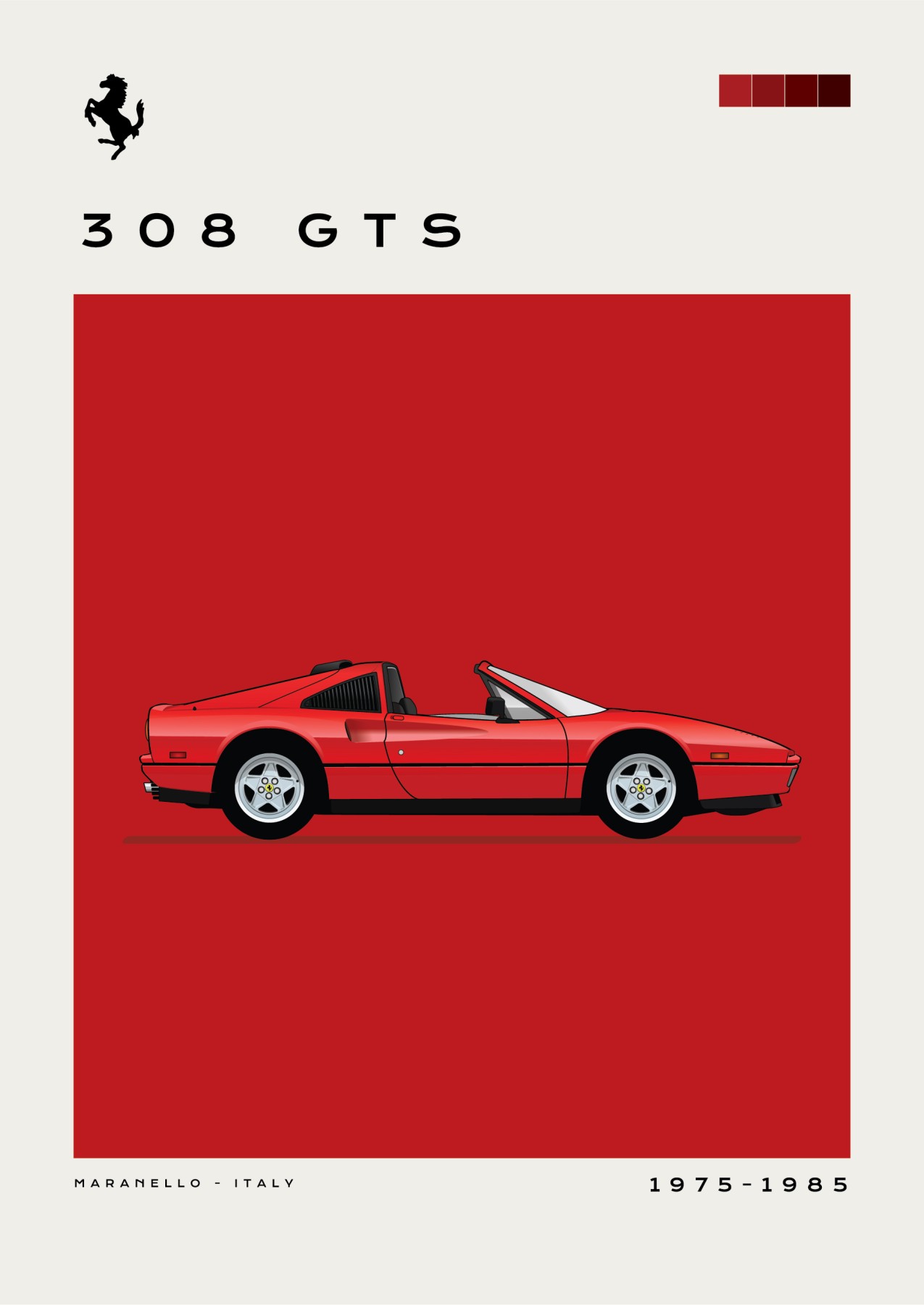 Ferrari - 308 GTS - Red
