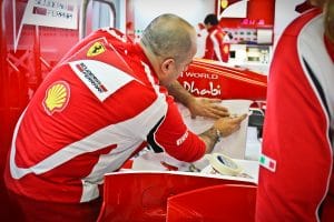 image of Scuderia Ferrari F1 with Grafico team