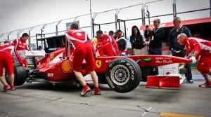 image of Scuderia Ferrari F1 with Grafico team