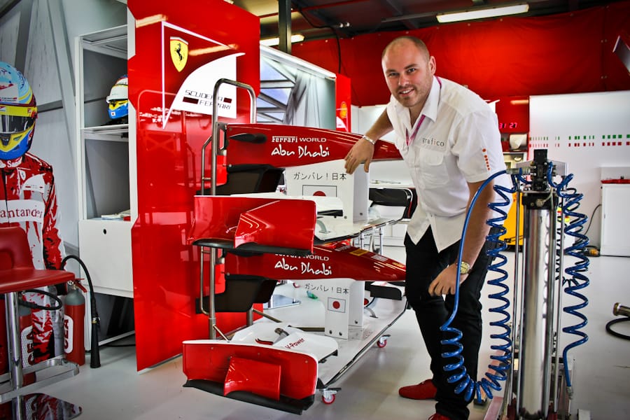 image of Scuderia Ferrari F1 with Grafico team