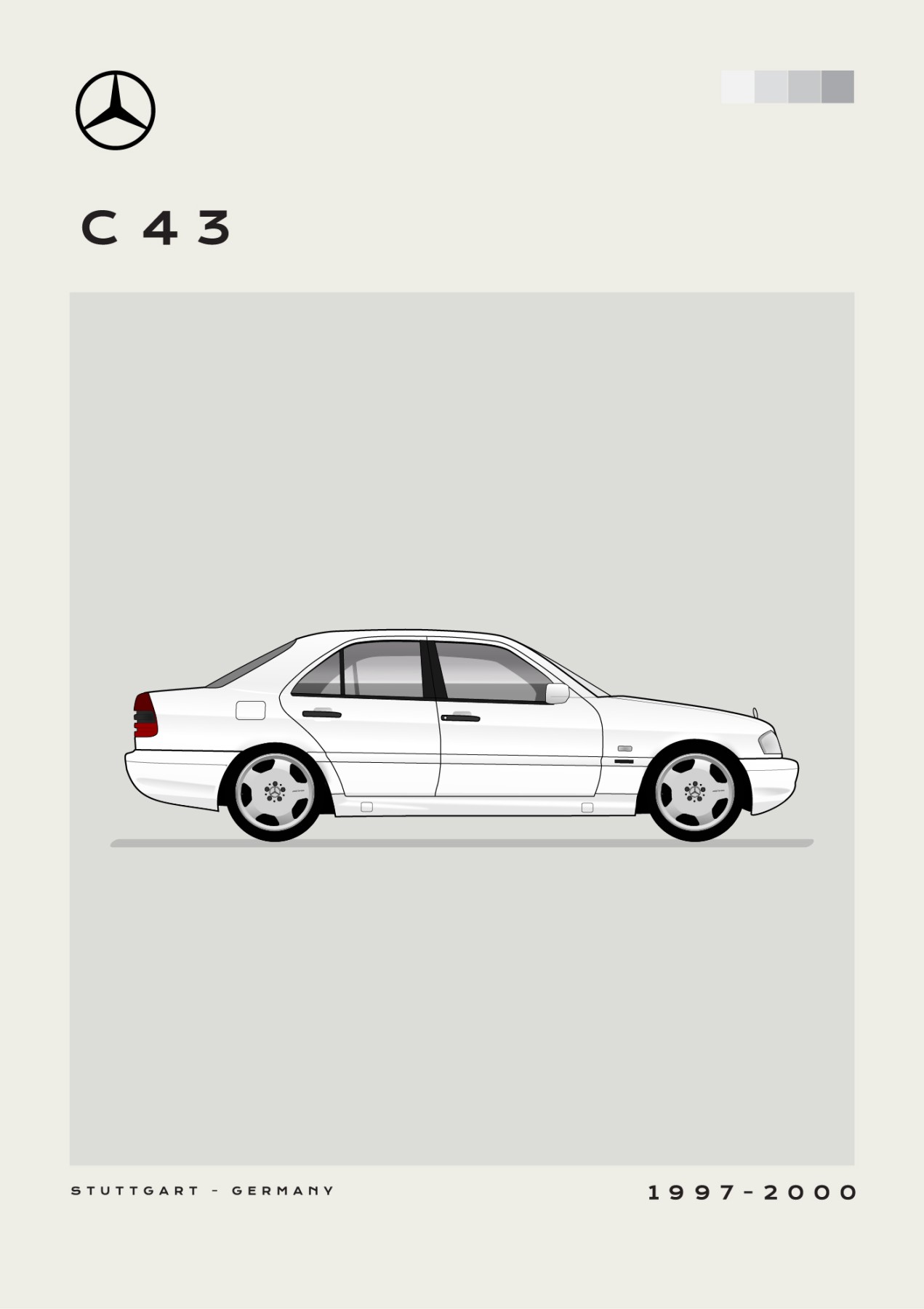 Mercedes - C43 - White