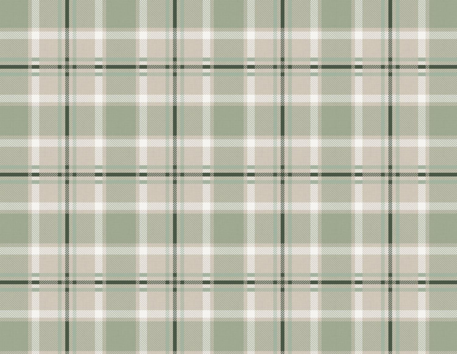 Plaid - Bone & Sage Green-04