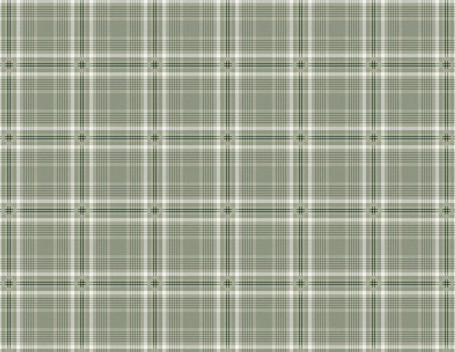 Tartan Houndstooth - Mossy Green-06