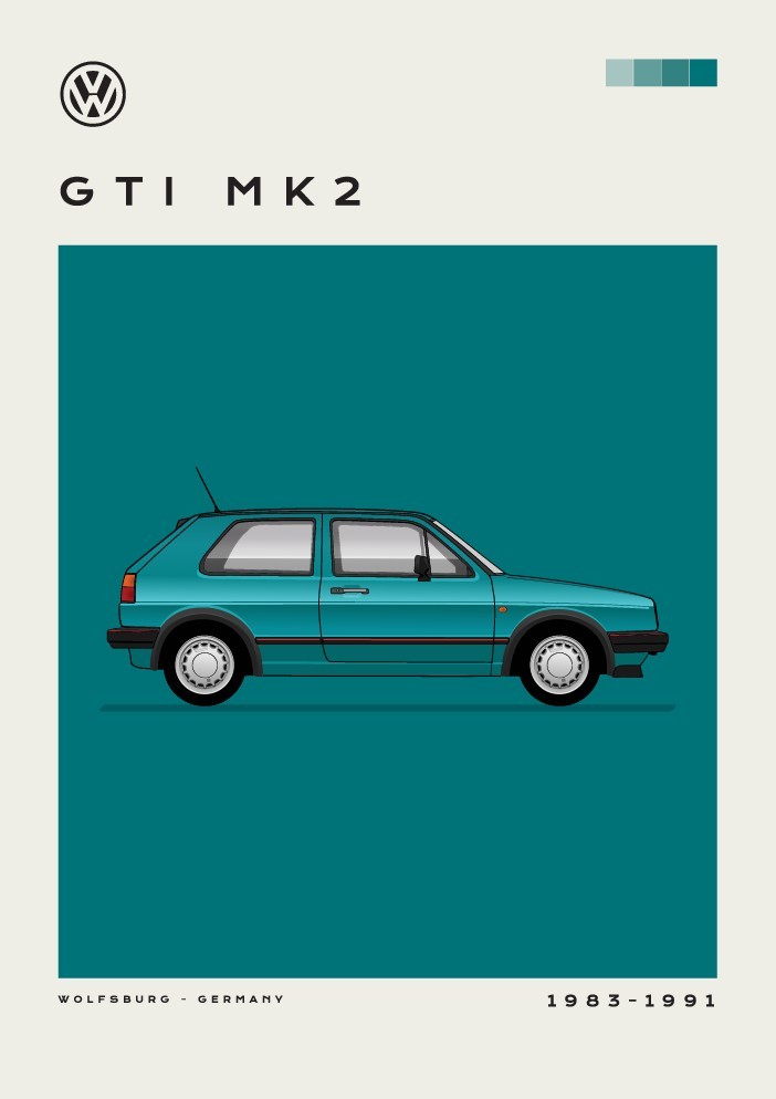 Volks_Volkswagen - GTI MK2 - Green